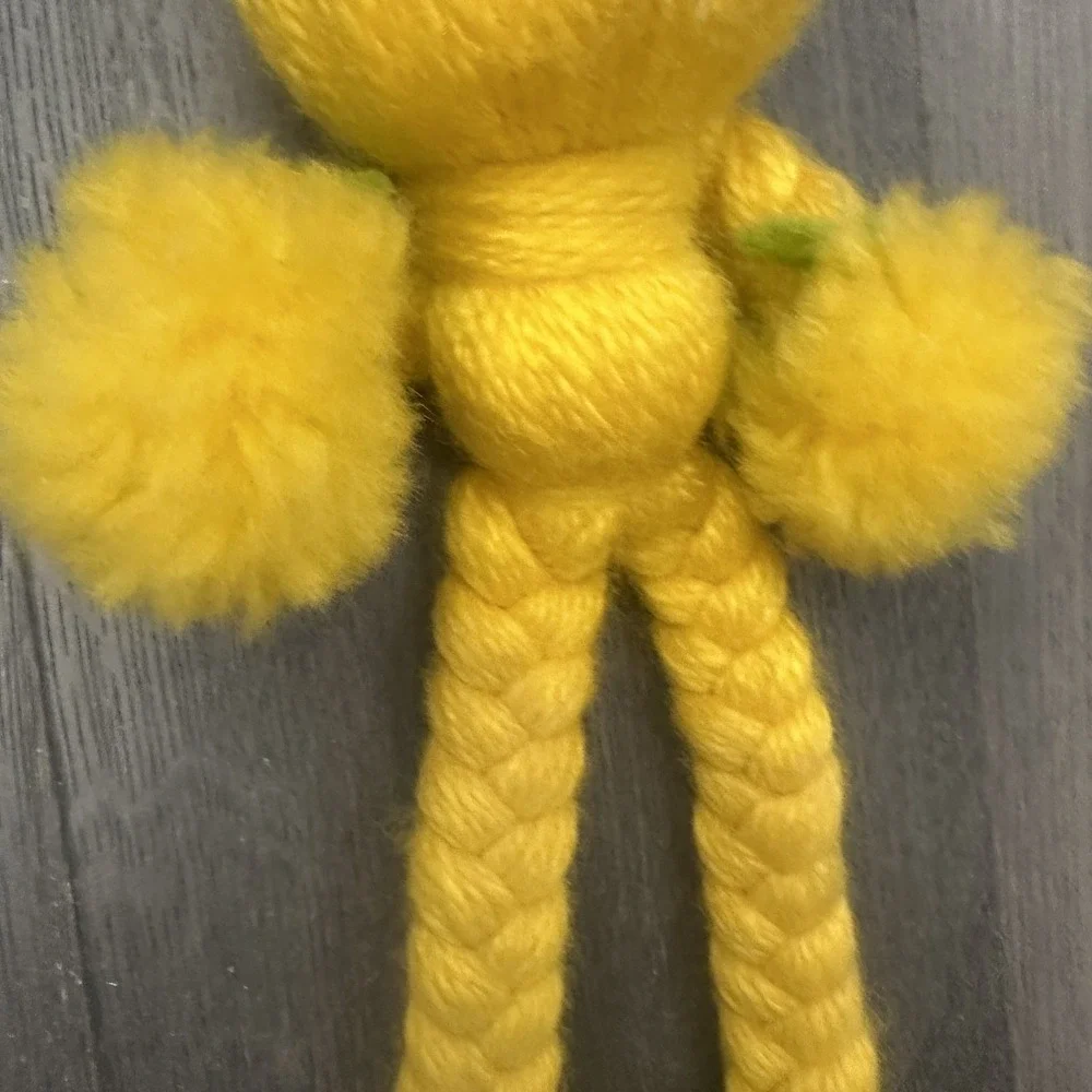 VTG 60'sHandmade Yarn Rag Cloth Doll 16